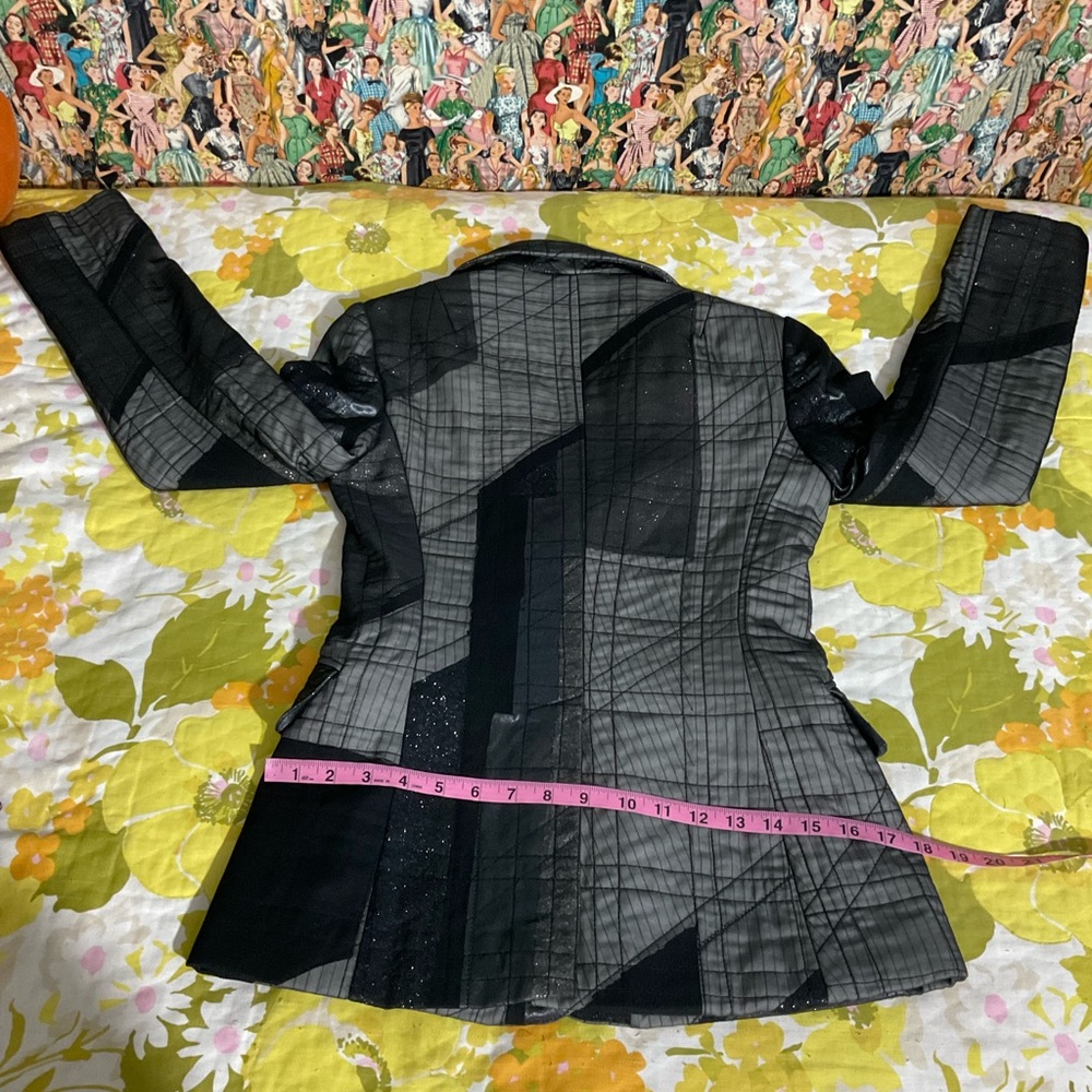 BCBGMAXAZRIA Runway Patchwork Pant Suit Size 2 - Picture 11 of 16